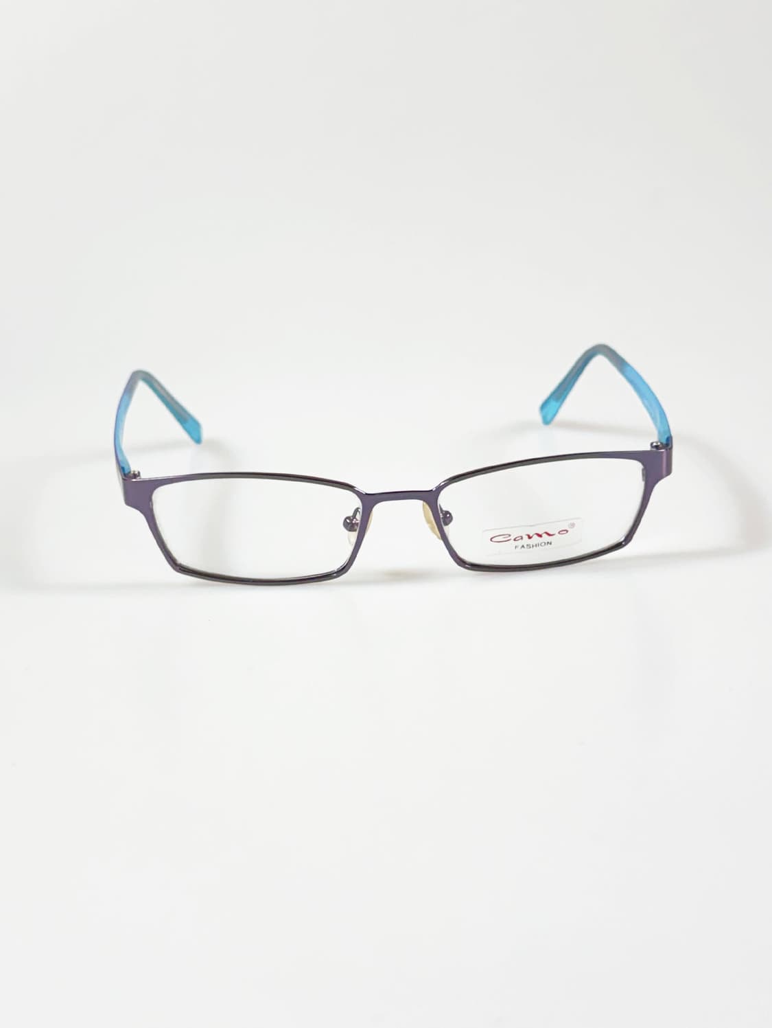 CAMO FASHION 슬림 스퀘어 메탈 프레임 빈티지 안경 상품이미지1