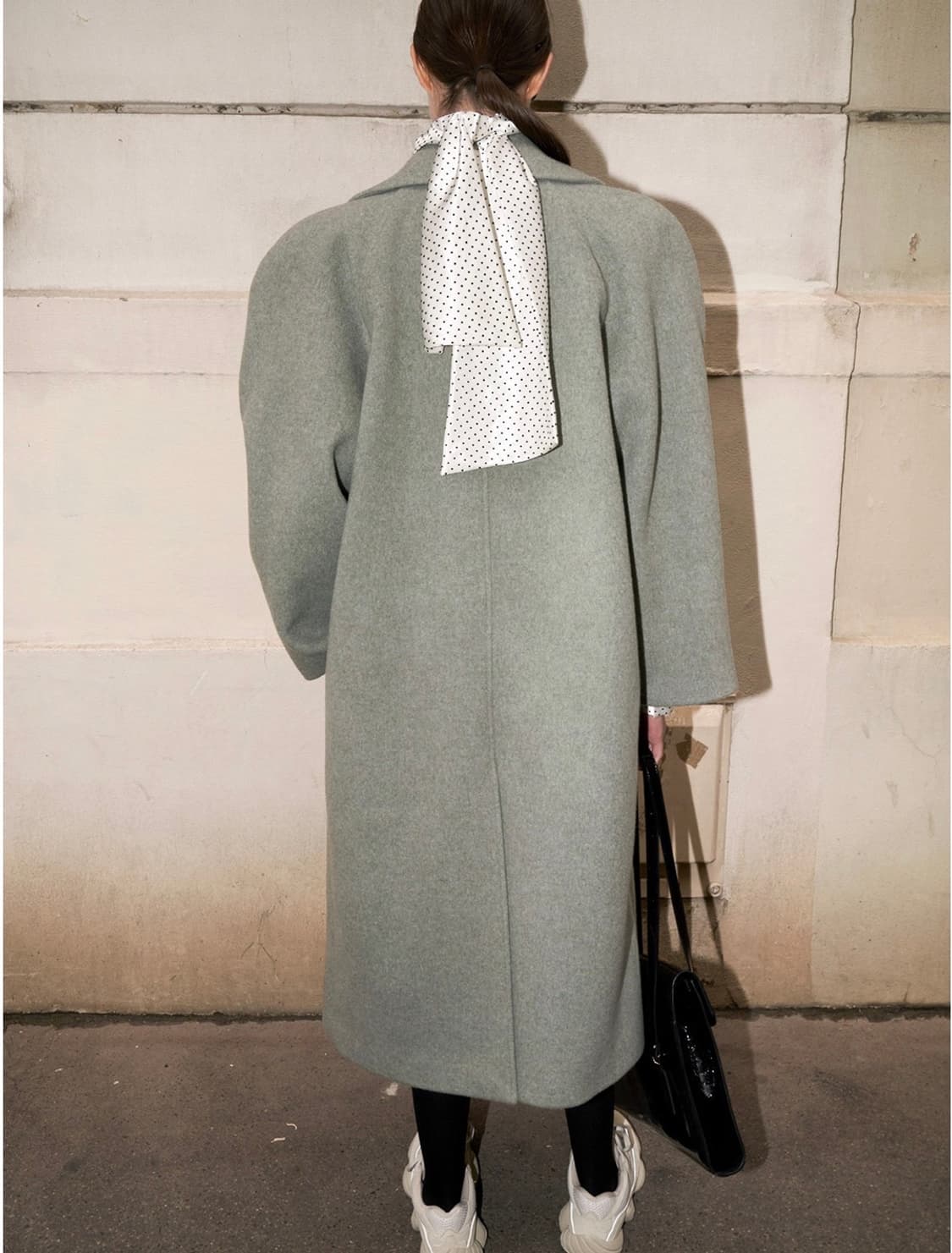 새상품)드래곤블루스 울 래글런 벨티드 롱 코트 M 상품이미지9