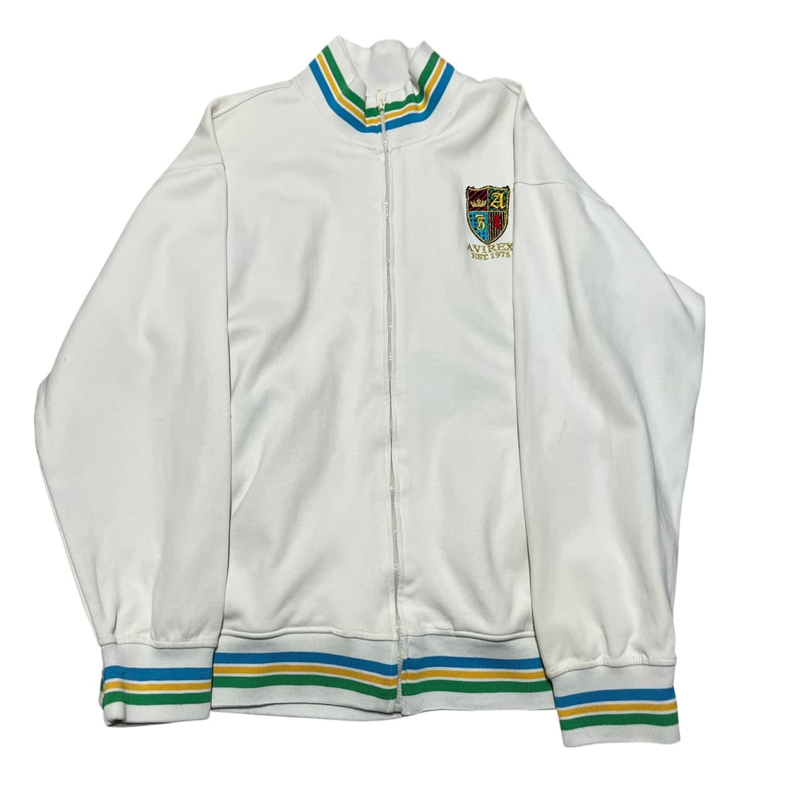 아비렉스 화이트 사자 자수 집업 져지 상품이미지2