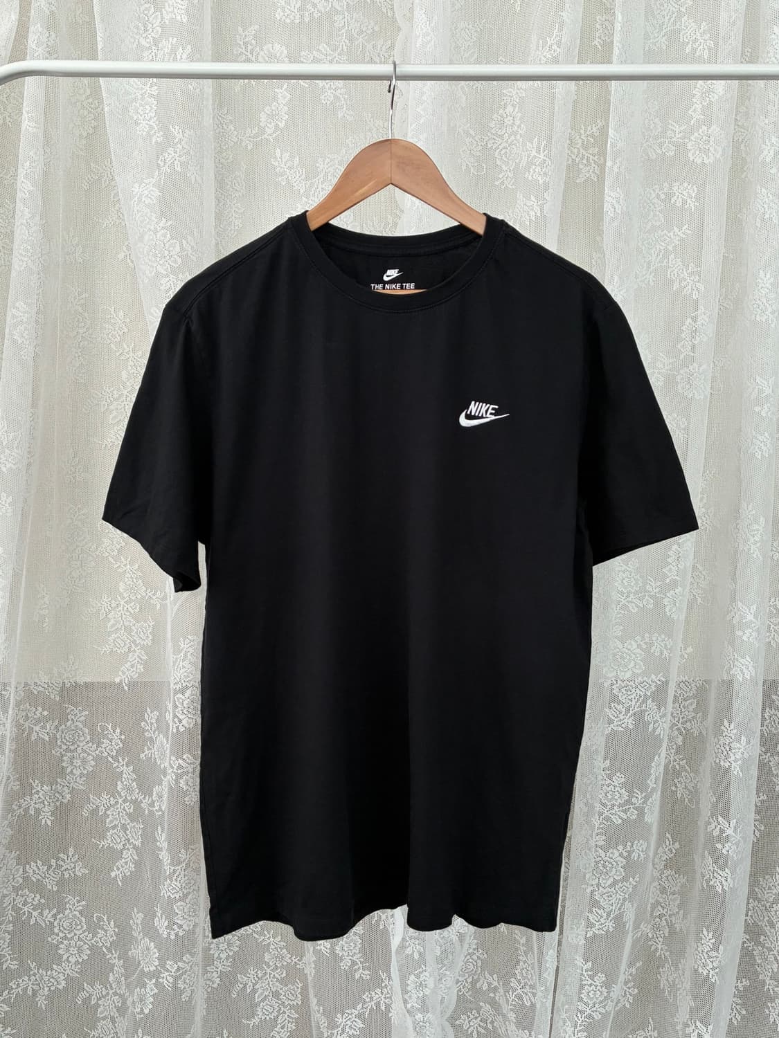 2XL) 나이키 스우시 반팔 티셔츠 블랙 상품이미지1