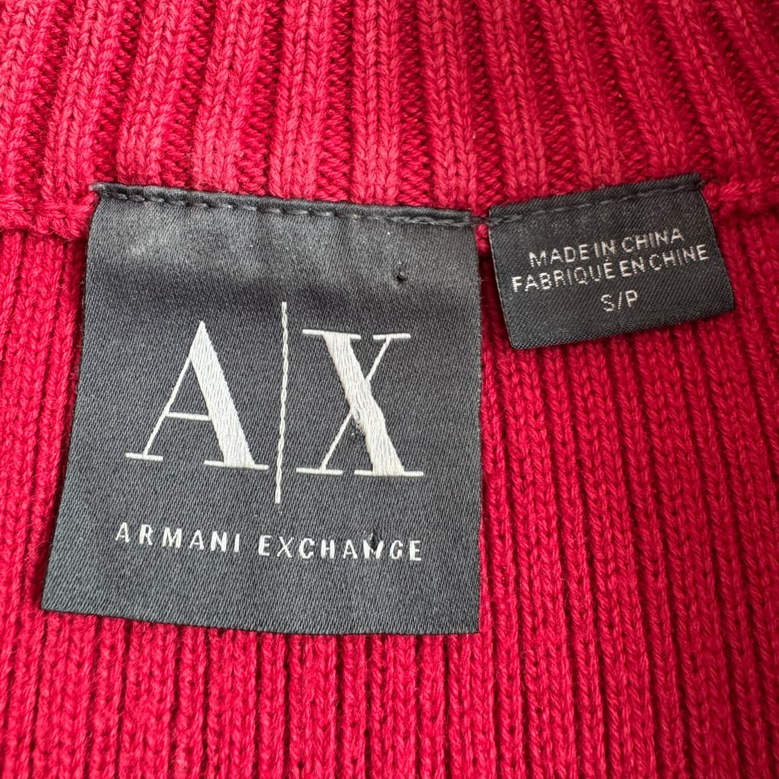 아르마니 익스체인지 하이넥 니트집업 상품이미지5