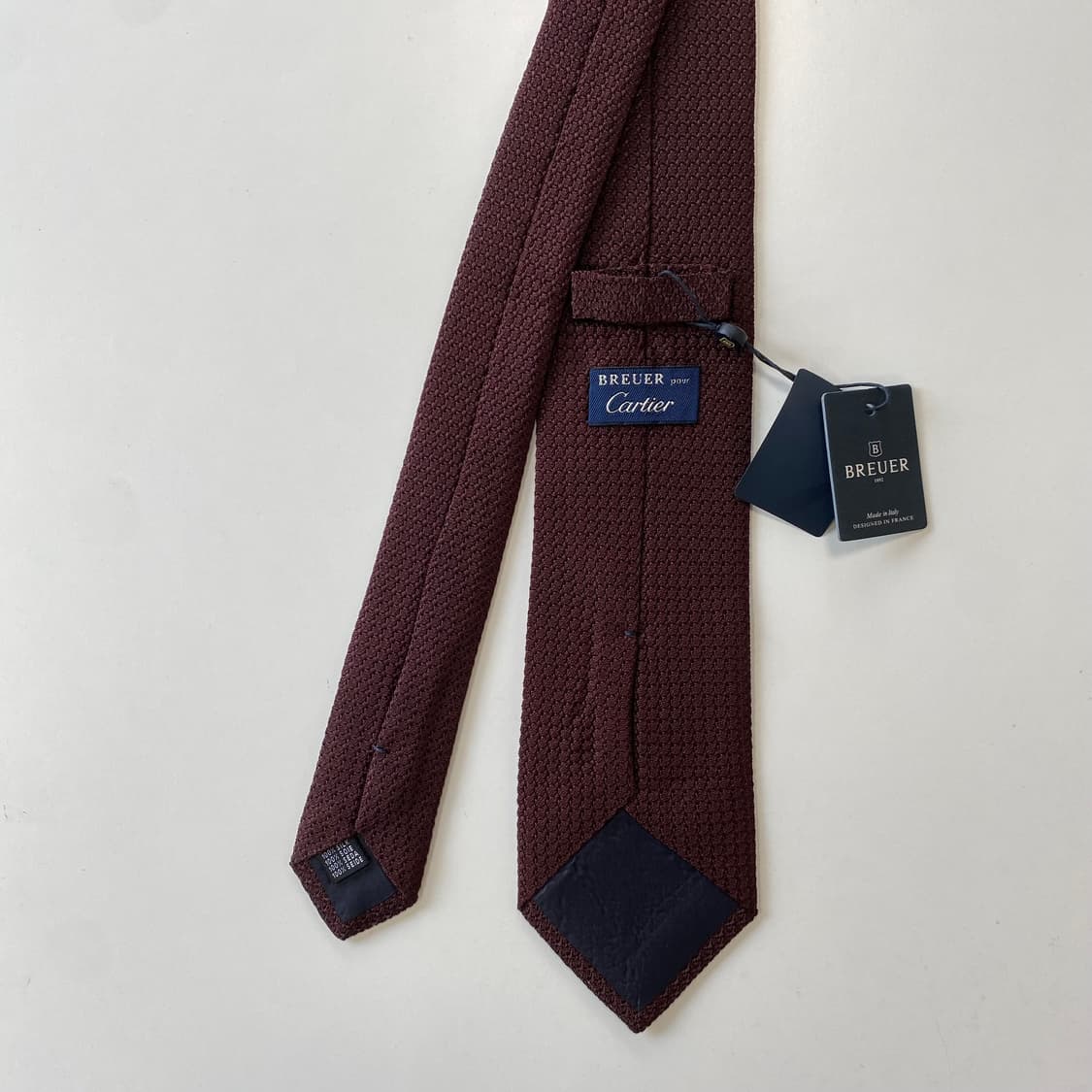 택달린 미사용 Cartier(까르띠에) Breuer(브뢰어) 정품 넥타이 상품이미지3