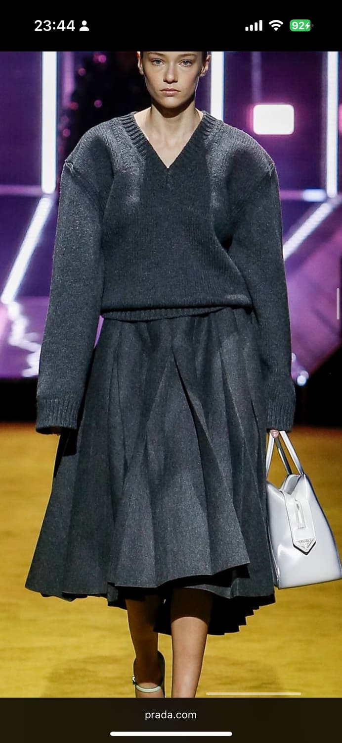 Prada 프라다 22fw 울 캐시미어 니트 38사이즈 상품이미지1