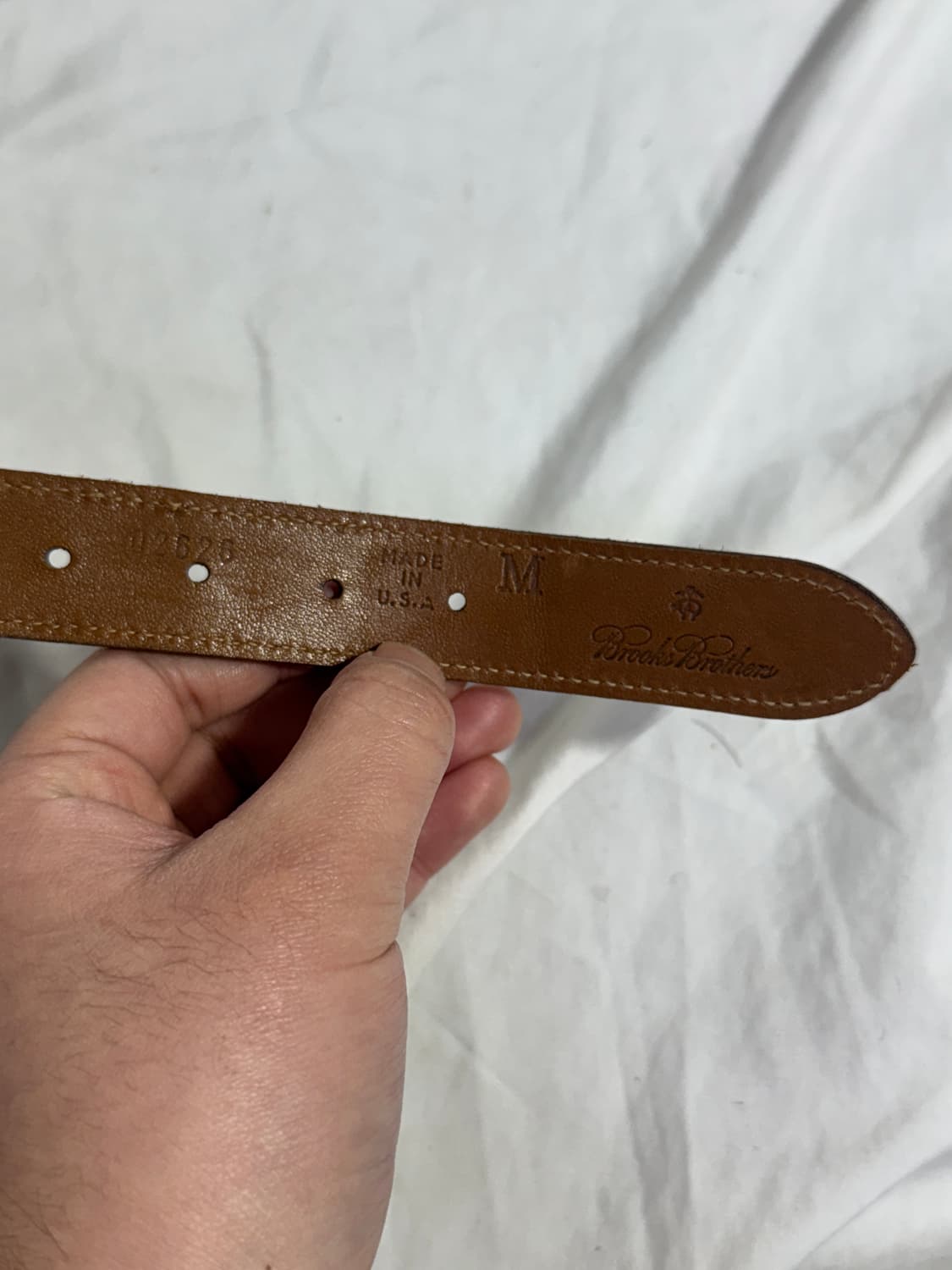 Usa 브룩스 브라더스 터틀 자수 레더 벨트 상품이미지5