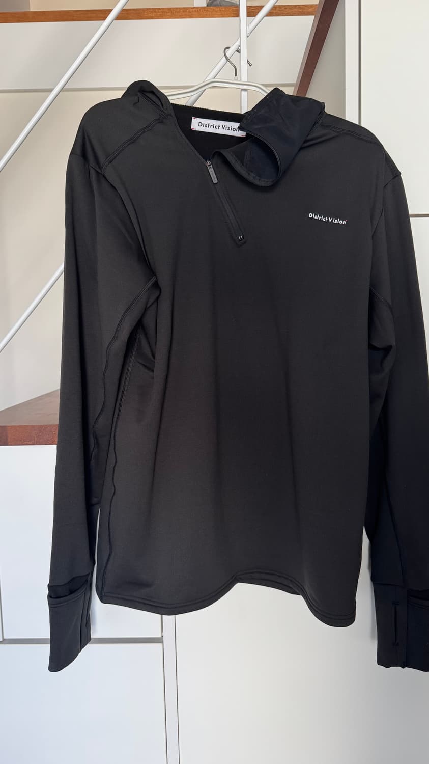디스트릭트 비전 Hooded Grid Fleece (Black) 새상품 상품이미지3