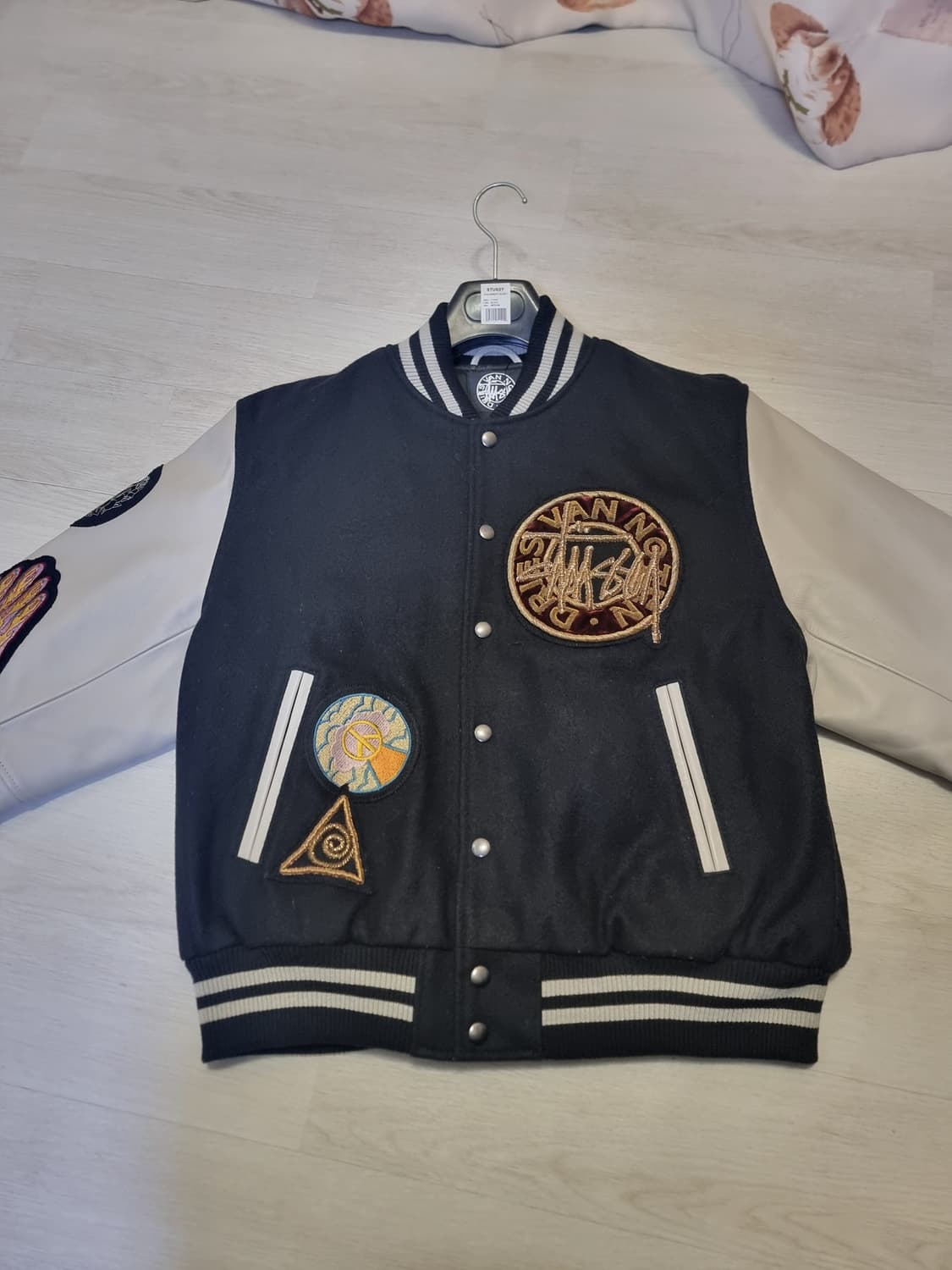 스투시 x 드리스 반 노튼 바시티 자켓 M 상품이미지7