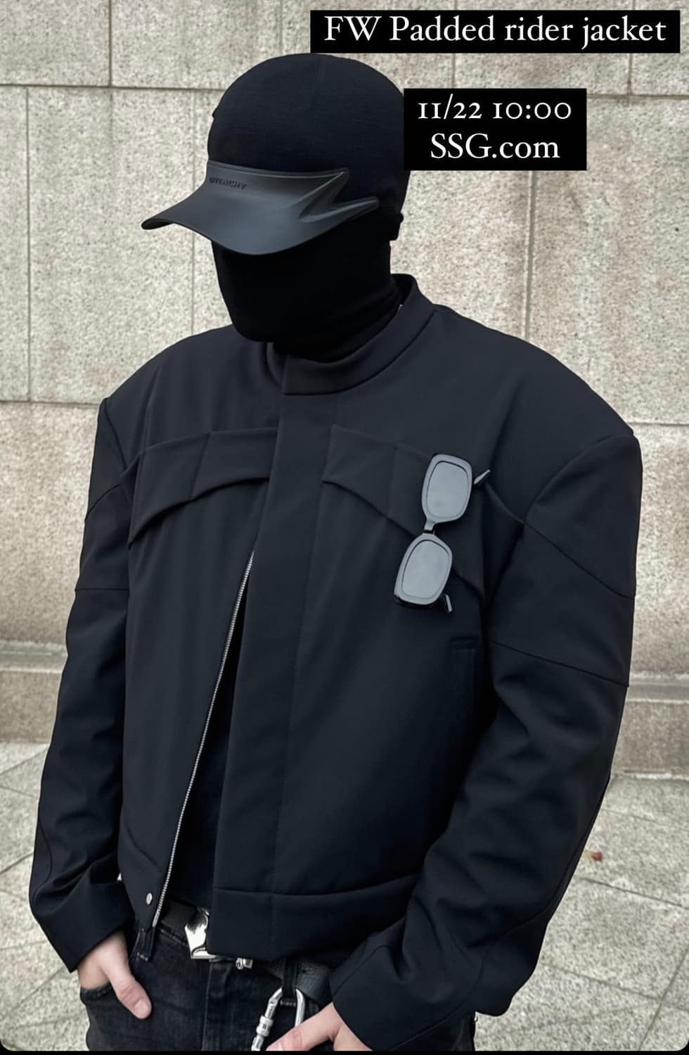 논노드 크롭 패디드 라이더 자켓 FW 상품이미지1