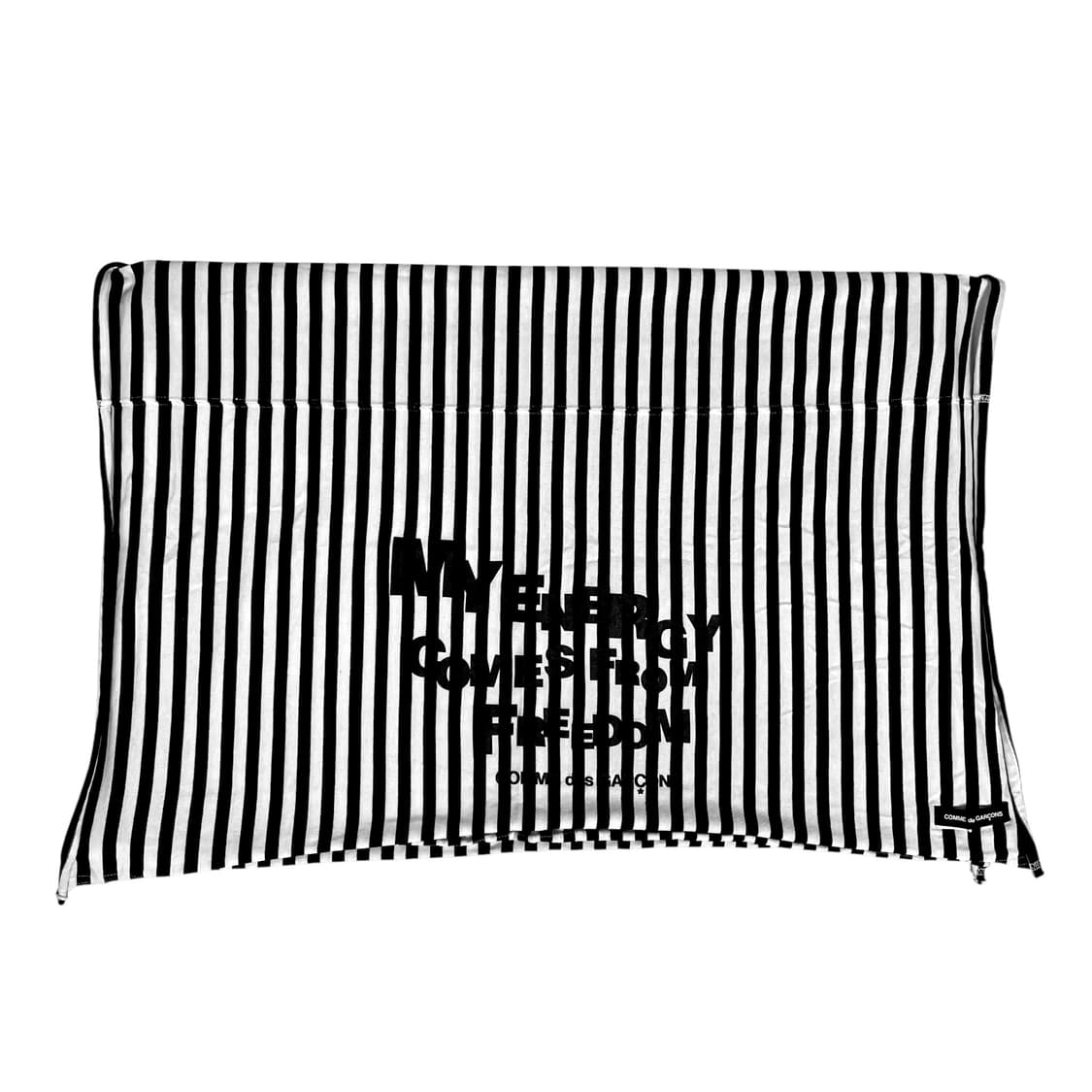 꼼데가르송 스트라이프 머플러 블랙  상품이미지3