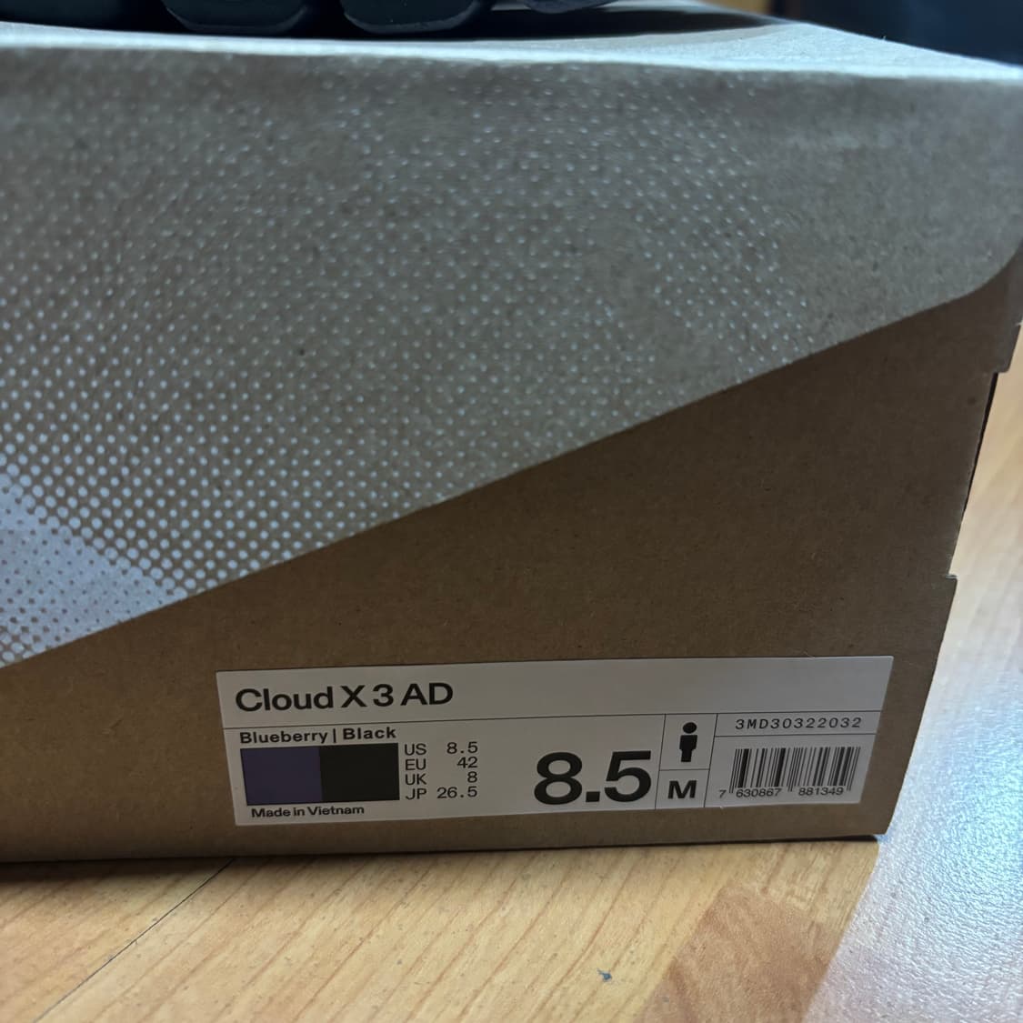 온러닝 클라우드 X3 AD 블루베리 uk8 상품이미지6