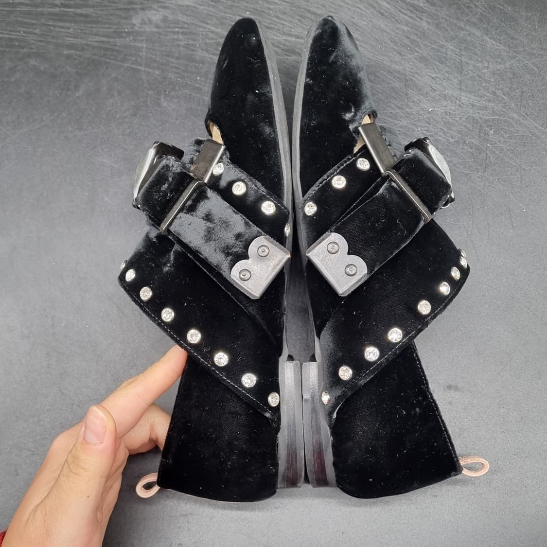 N21 벨벳 여성플랫슈즈36 220 상품이미지6