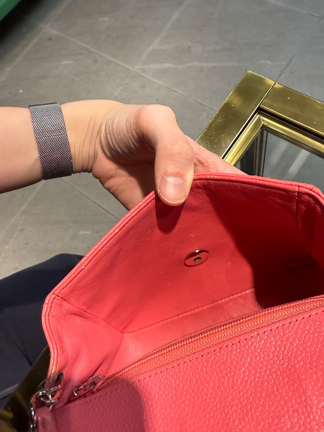 샤넬 핑크 캐비어 미니 쁘띠삭 (단품) 상품이미지5