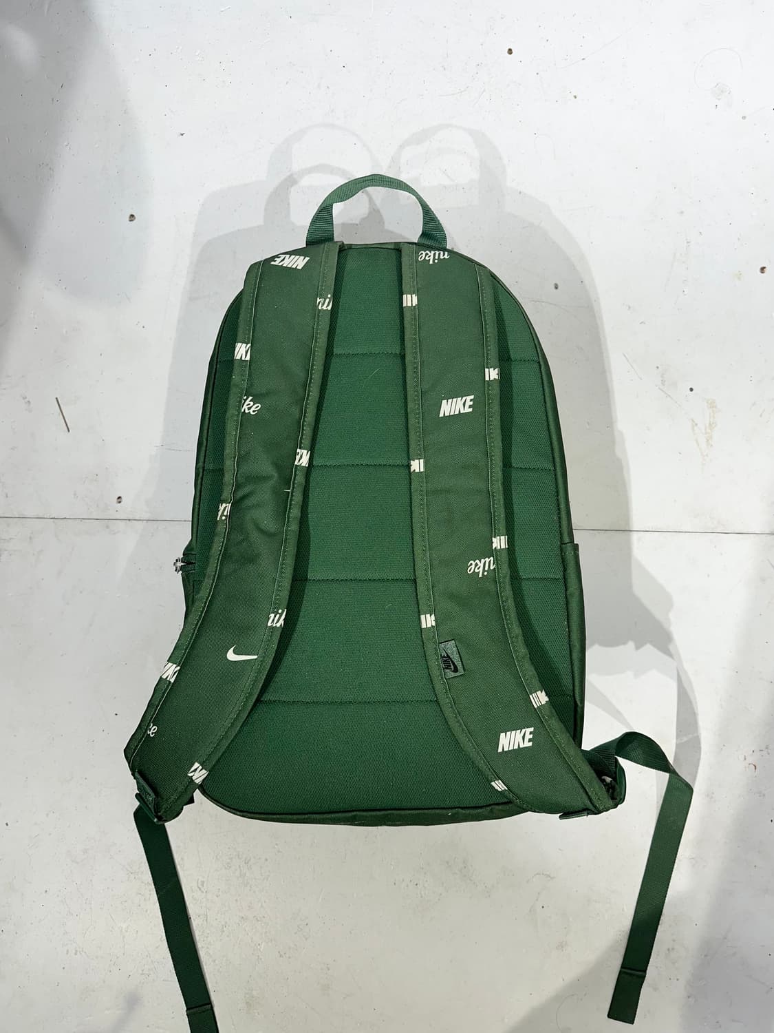 00s 나이키 그린 화이트 스우시 패턴 백팩 가방 상품이미지5