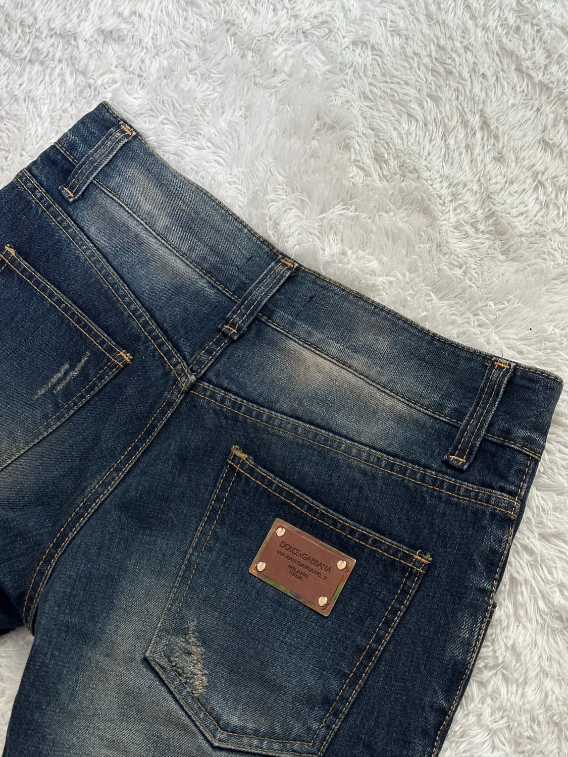 돌체앤가바나 데미지 워싱 청바지 48사이즈 상품이미지5