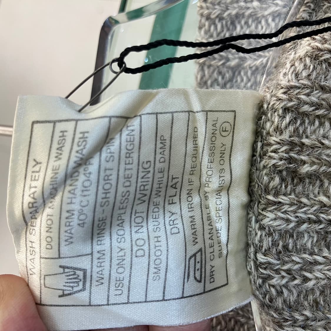 80‘s 엘엘빈 스웨이드 울 니트 XL 상품이미지4