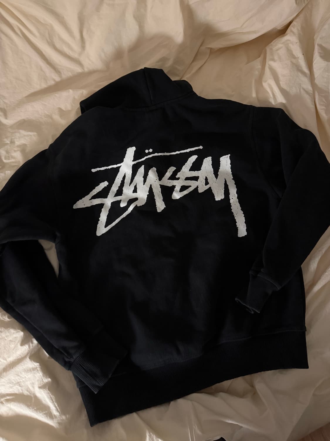 스투시 빅 스탁 후드 블랙 M 스투시 후드티 상품이미지2