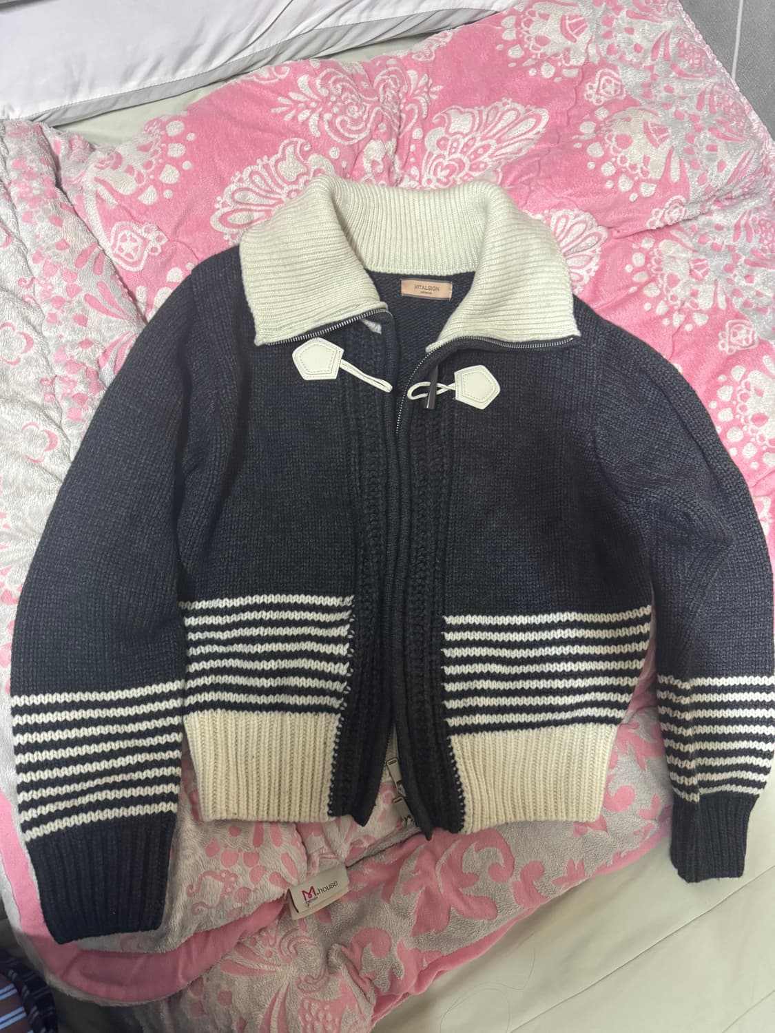 바이탈싸인 토글 니트 가디건 집업 S 상품이미지4