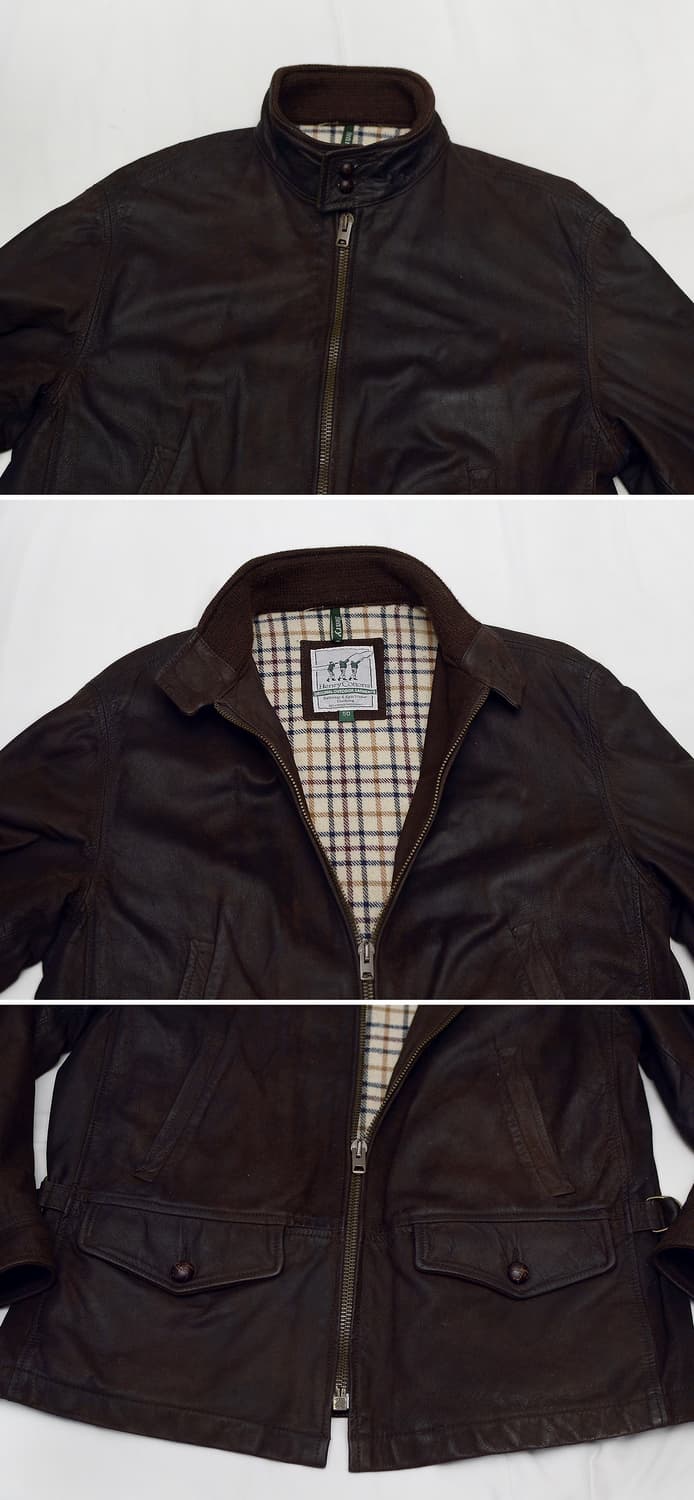 헨리코튼 오리지널 이태리 레더 클래식 헌팅 필드자켓 (50 / 105+) 상품이미지4