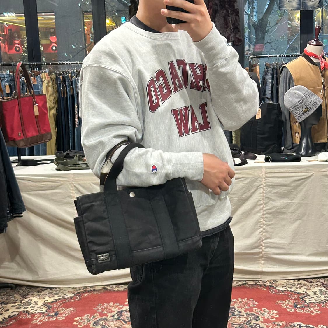 요시다 포터 페인트 토트백 숄더백 가방 에르메스 후루토 상품이미지10