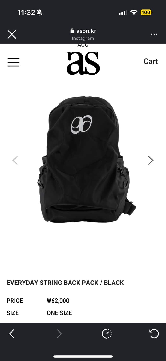 애즈온 백팩 상품이미지1