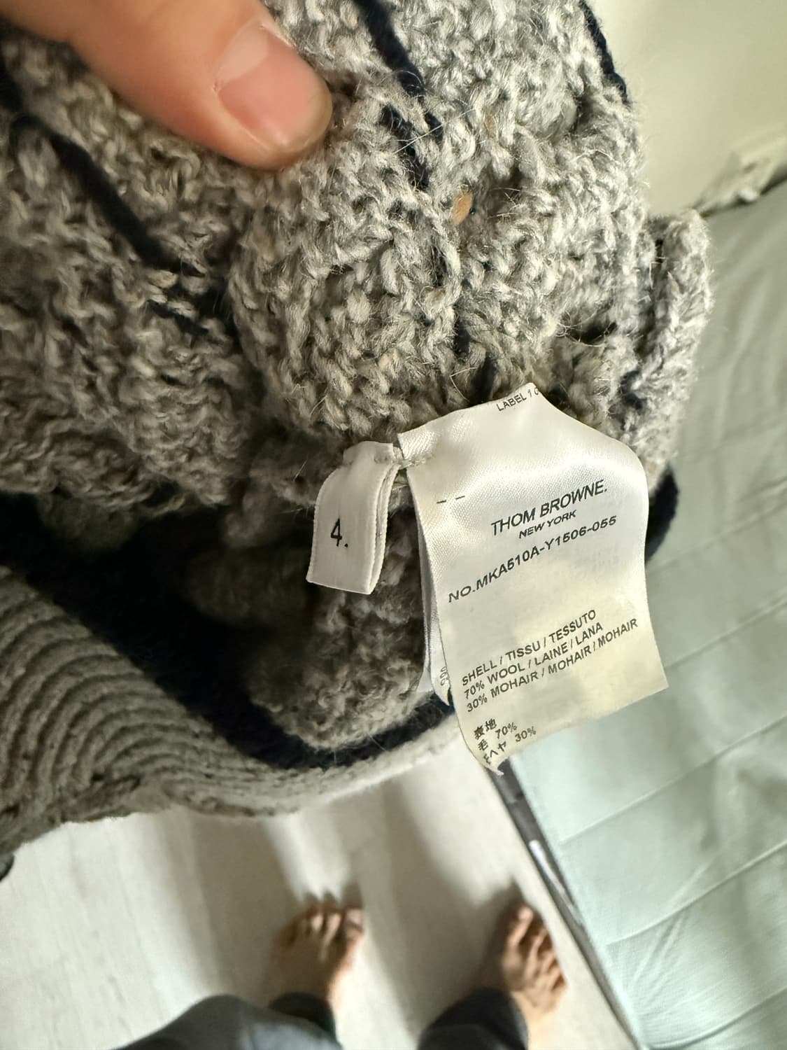 톰브라운 모헤어 니트 상품이미지3