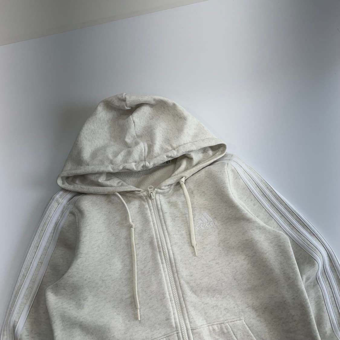 Adidas 아디다스 아이보리 트랙 후드집업  상품이미지4