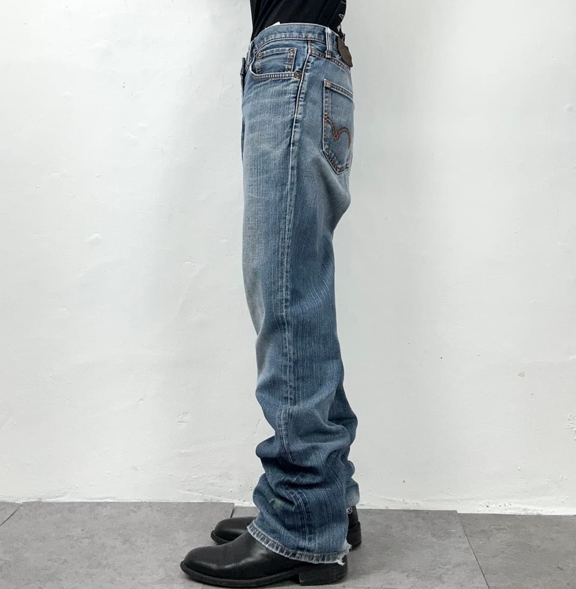 Edwin 503 Heritage Distressed Denim Blue 상품이미지3