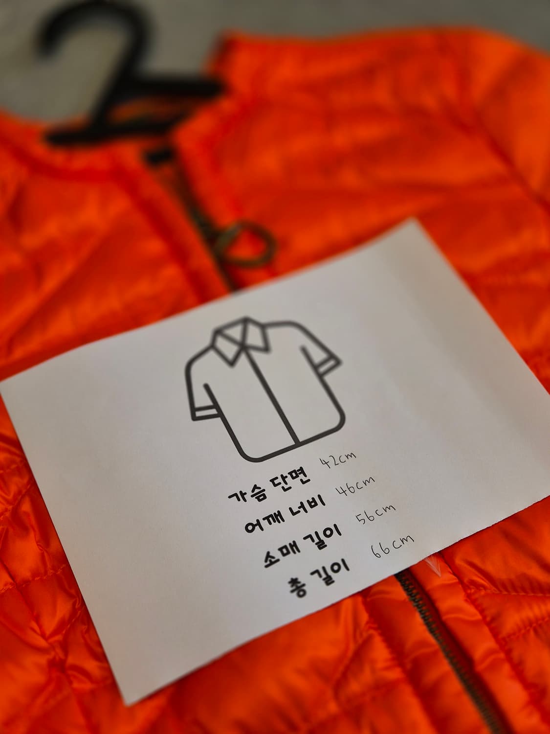 폴로 랄프로렌 여성 오렌지 경량패딩 판매합니다 상품이미지6
