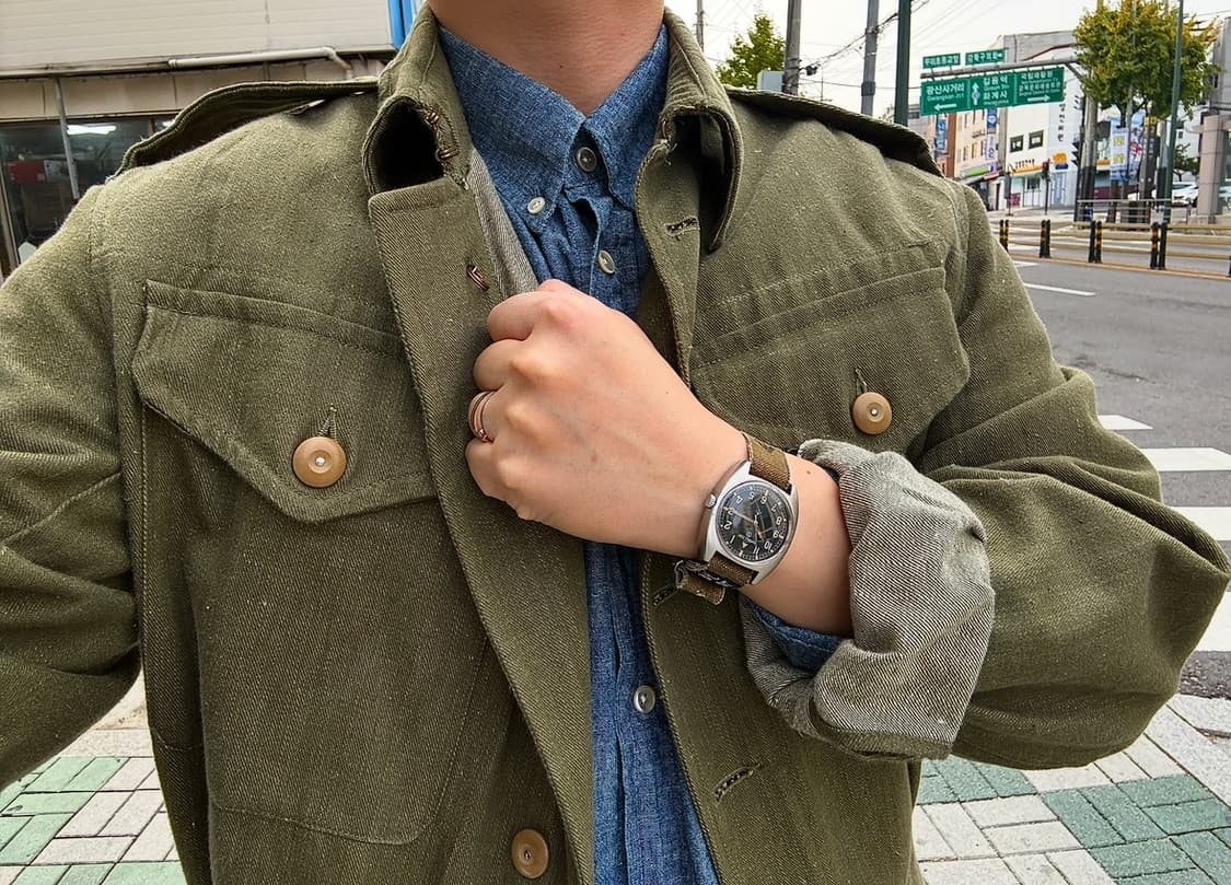 1951년 영국군 배틀 드레스 데님 자켓(105상당) 상품이미지3