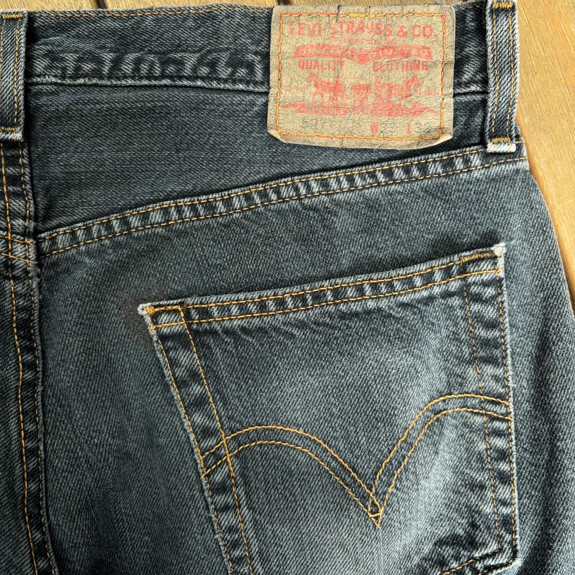 00s 리바이스 Levi’s 527 로우 부츠컷 데님 팬츠 상품이미지7