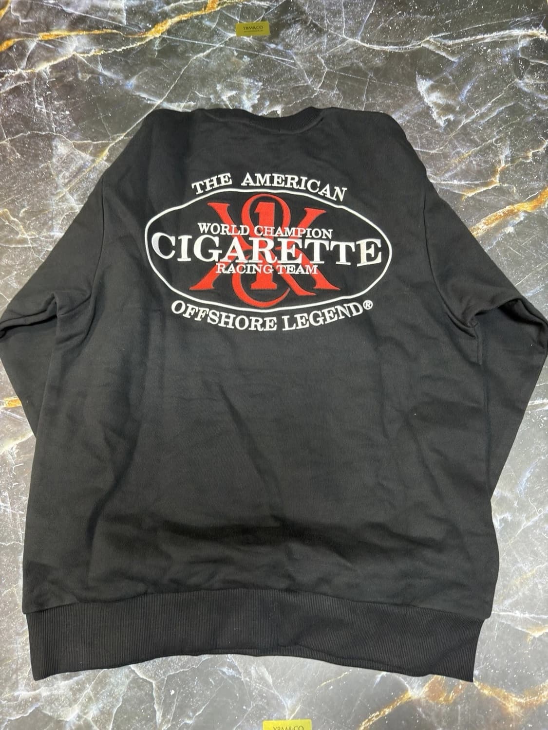 키스 x 시가렛 레이싱 레전드 넬슨 크루넥 블랙 상품이미지3