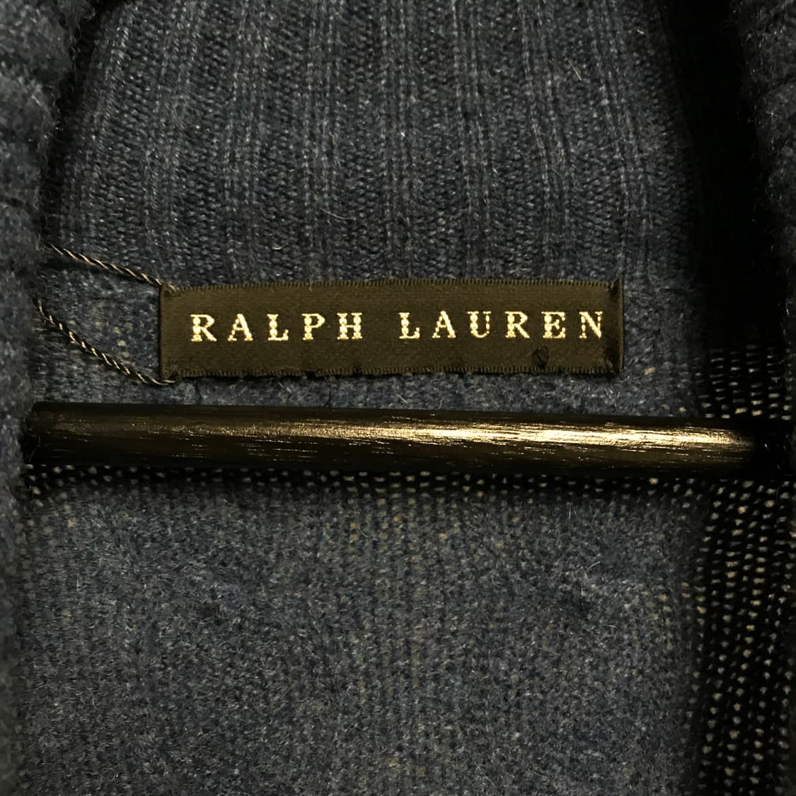 폴로 블랙라벨 캐시미어 가디건 블루 -(W) 상품이미지4