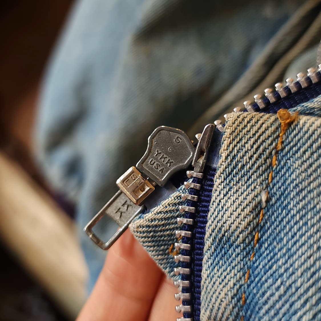 90s 데님 바시티 자켓 빈티지 데님 베이스볼 자켓 3XL 상품이미지7