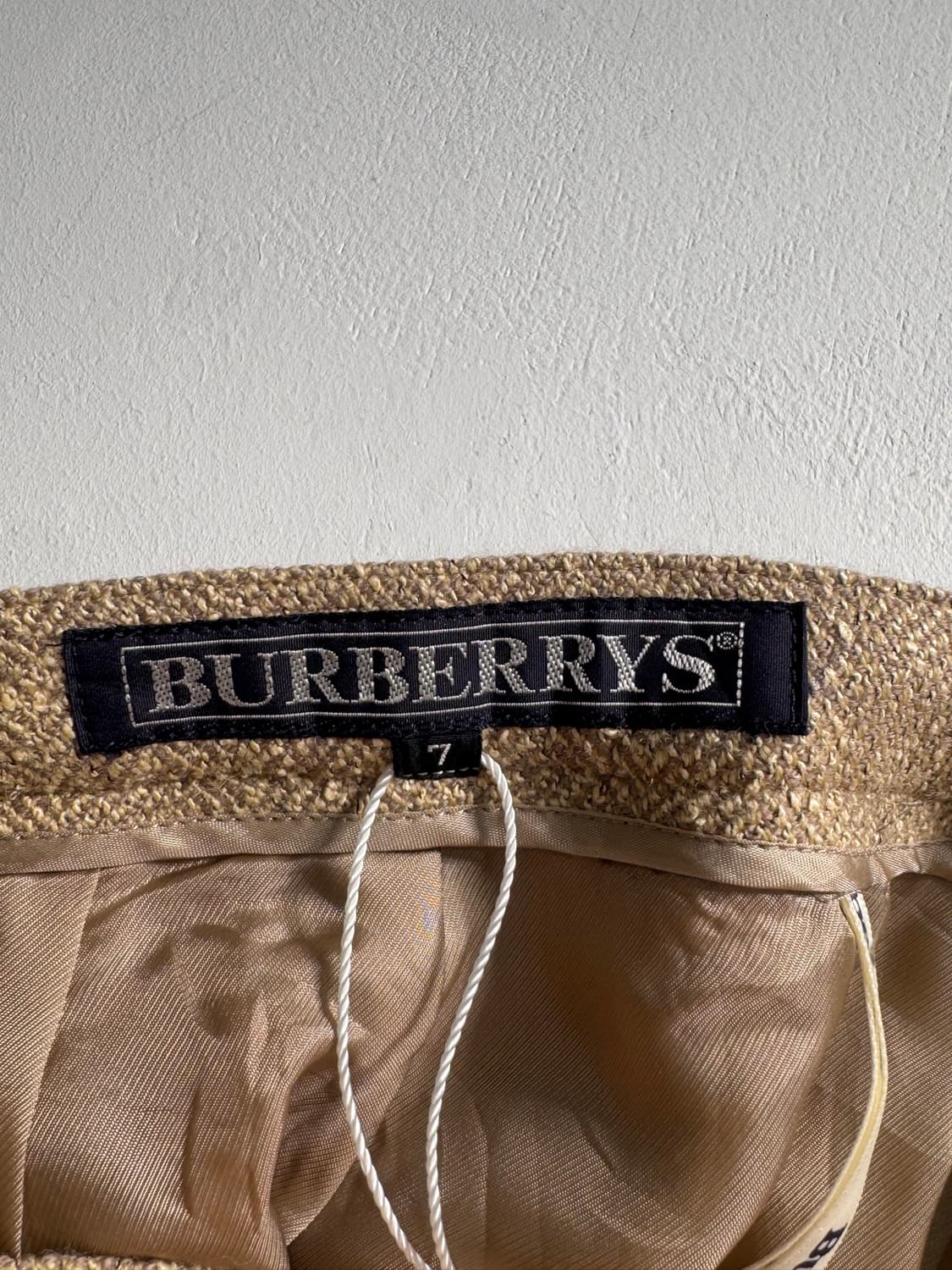 Burberry 버버리 헤링본 울&실크 스커트 상품이미지8