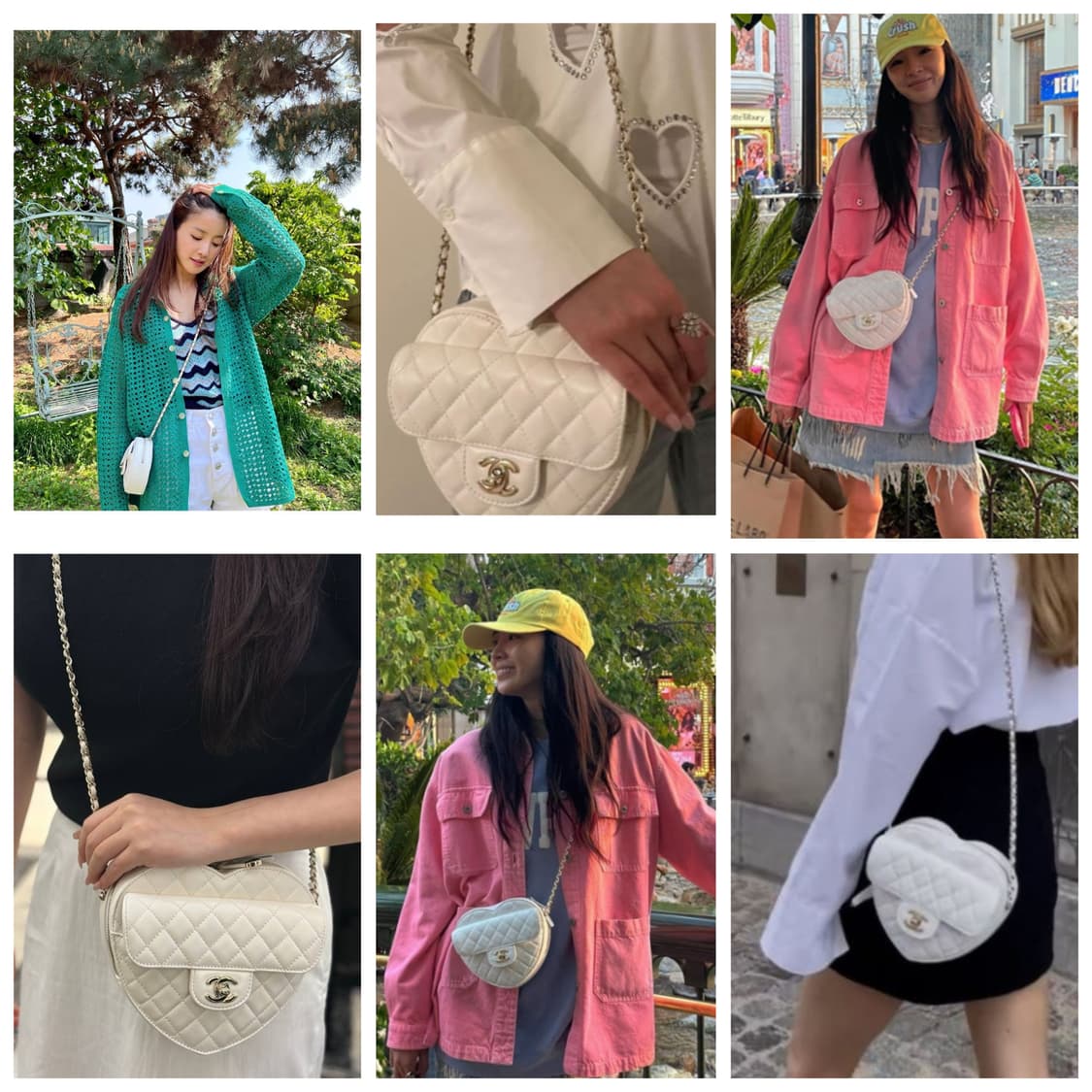 정품)급처상태좋음!샤넬 하트백 라지사이즈 이시영,모델아이린 가방 크로스백 상품이미지2