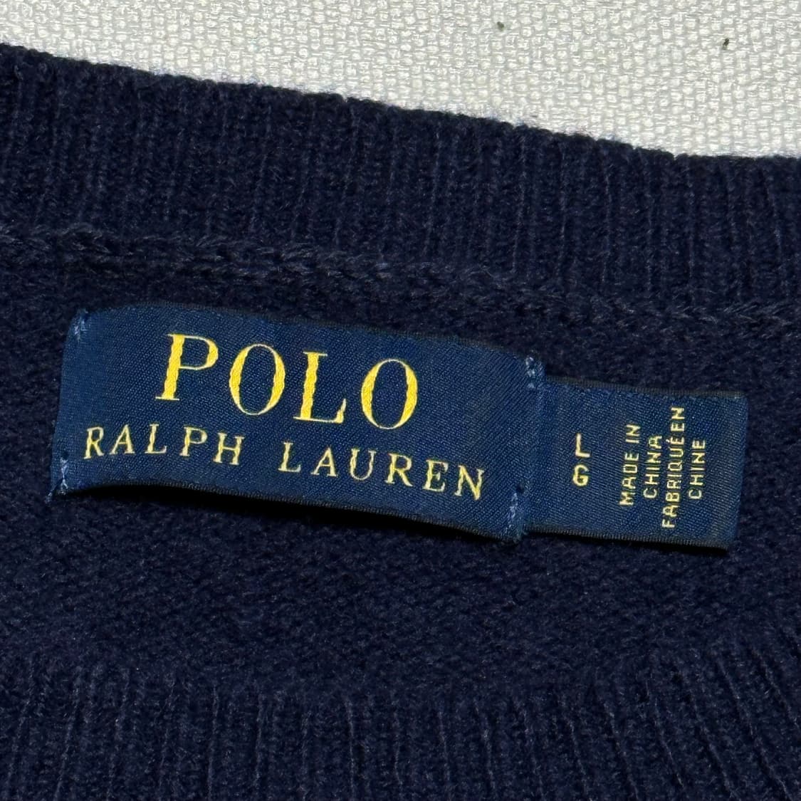 L 폴로랄프로렌 스몰 폴로베어 네이비 울 니트 상품이미지4