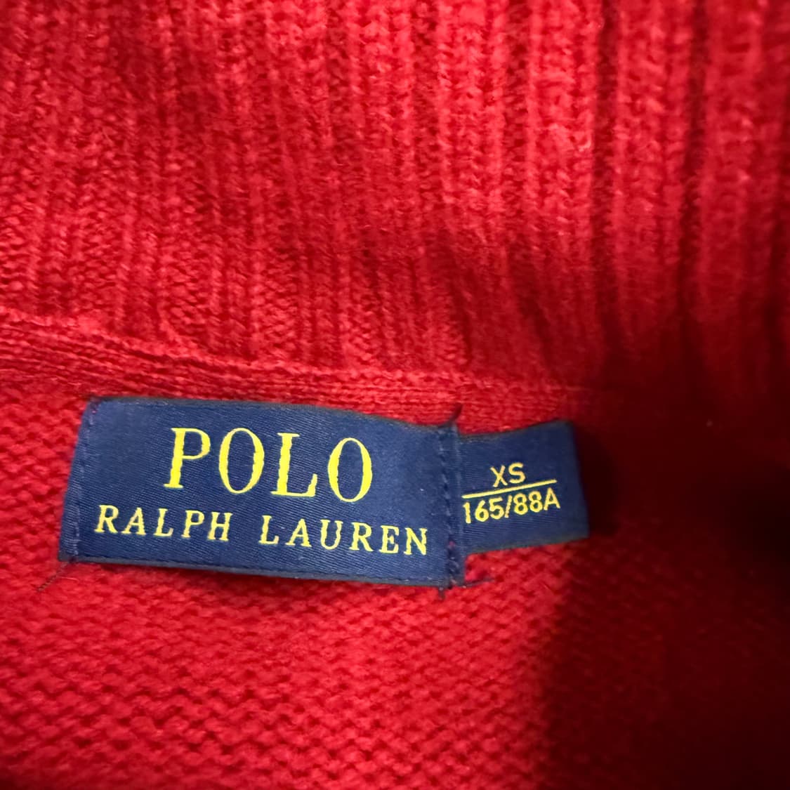 폴로 랄프로렌 빅포니 레드 니트 집업  상품이미지5