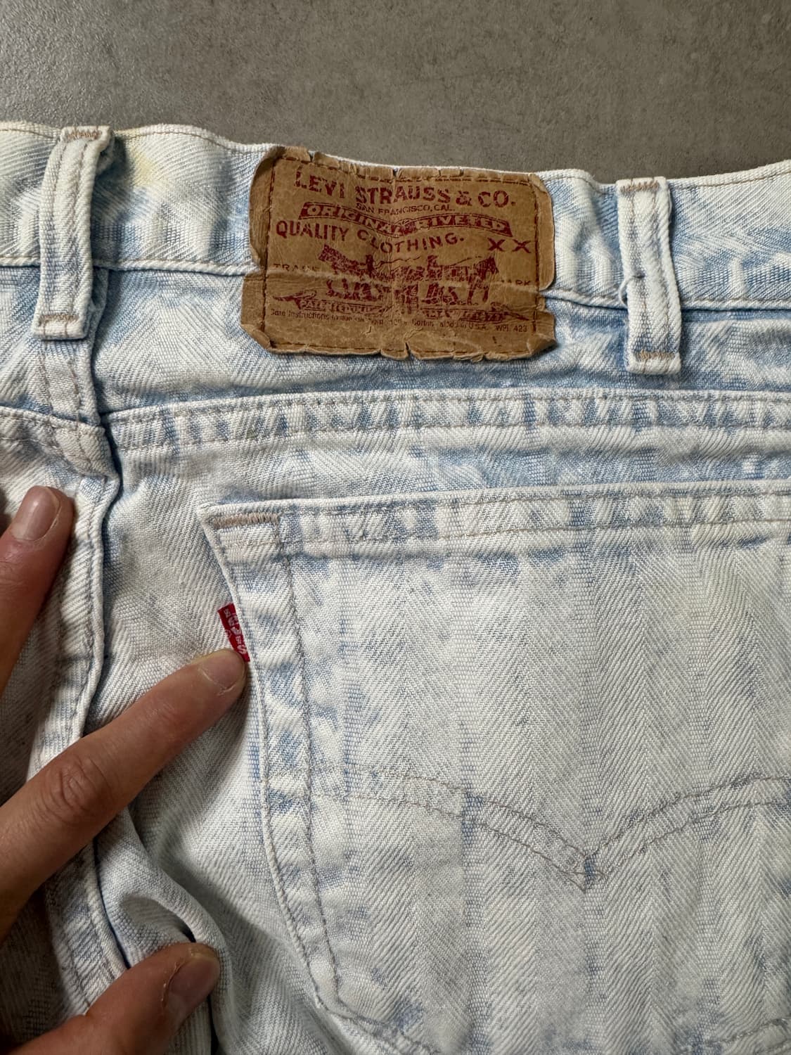 80s리바이스 550 애쉬드 워시 Made in USA 상품이미지4