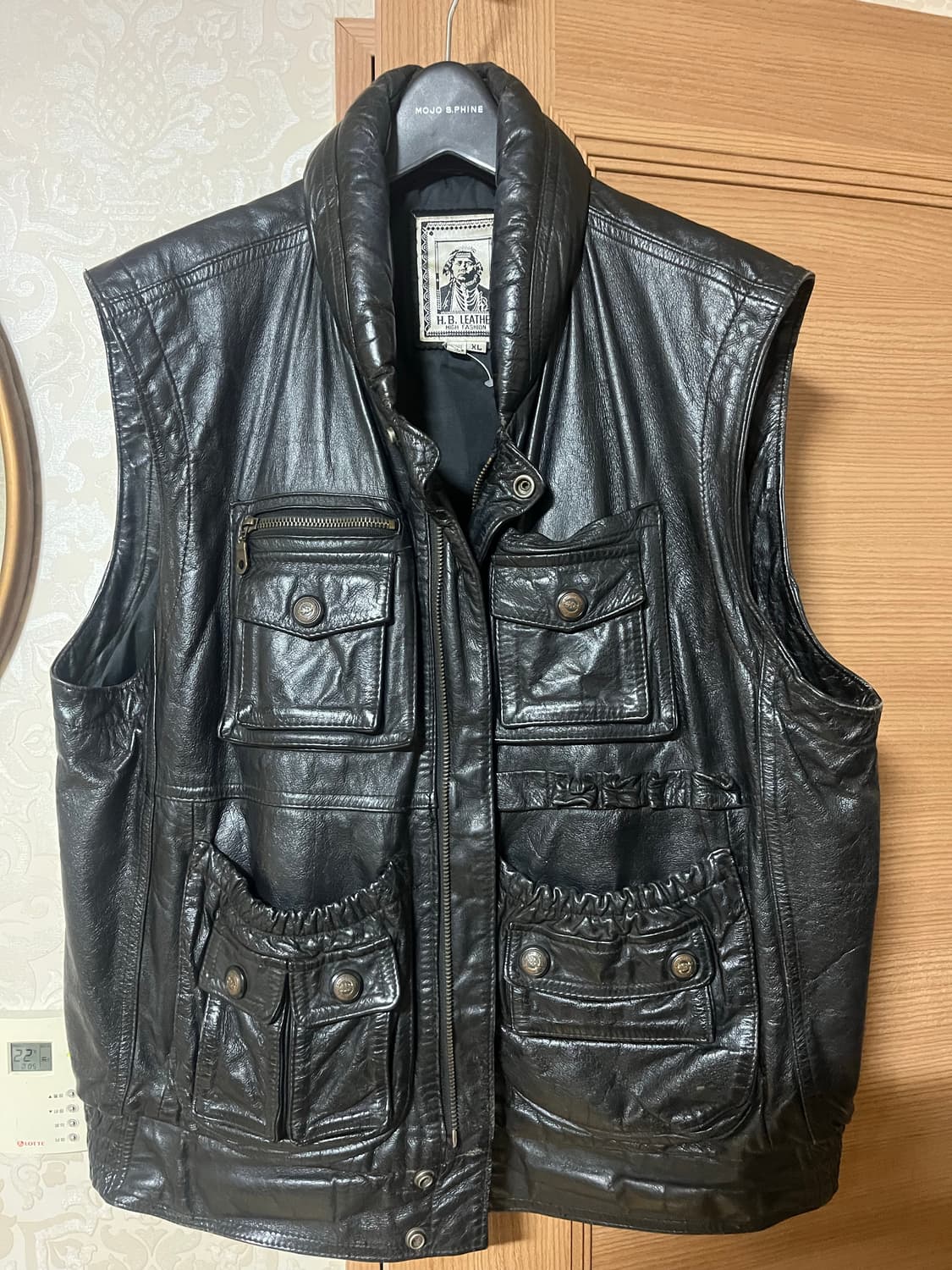 H.B. LEATHER 가죽 조끼 XL 상품이미지1