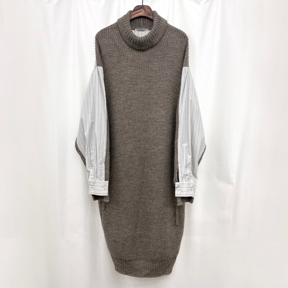 요지야마모토 터틀넥 니트 롱 원피스 상품이미지1