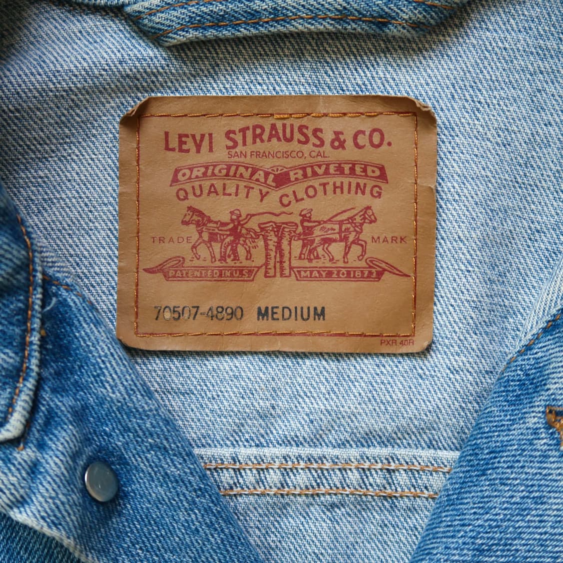 [Made in U.S.A] 빈티지 90s 리바이스 데님 트러커 자켓 상품이미지4