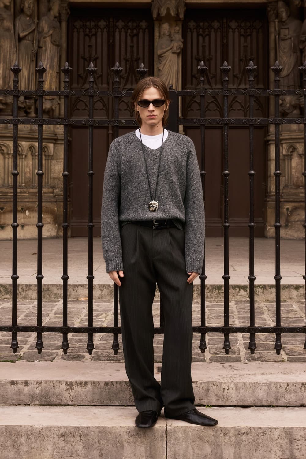 STU belt slacks charcoal 에스티유 벨트슬랙스인차콜 상품이미지4