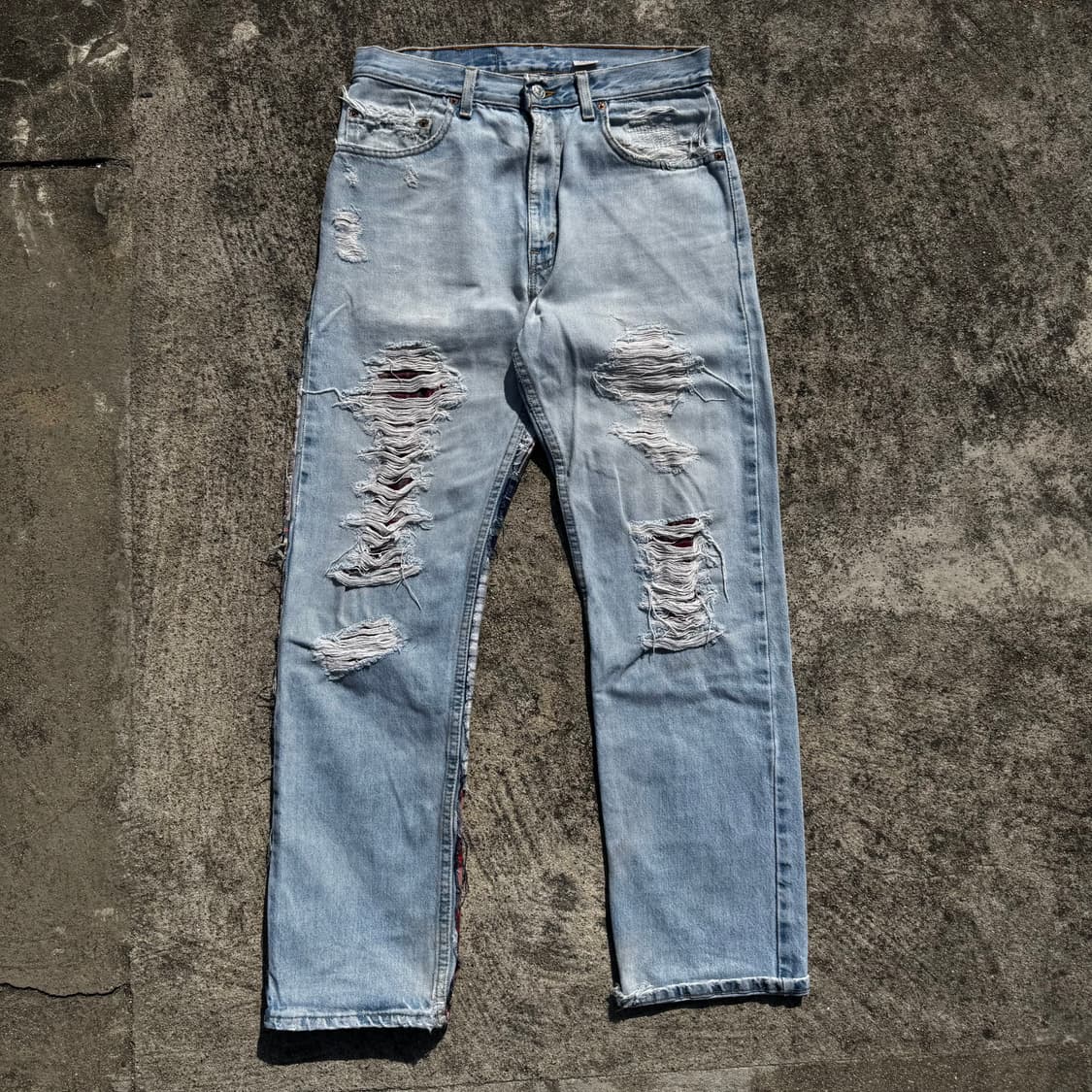 [32] 90s 리바이스 505 커스텀 데님 팬츠 상품이미지2