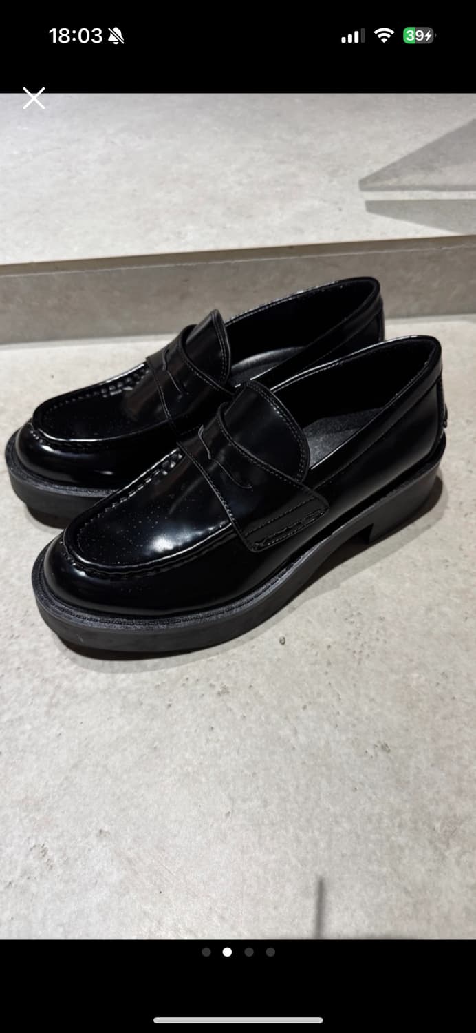 자라 ZARA 블랙 로퍼 230 상품이미지2