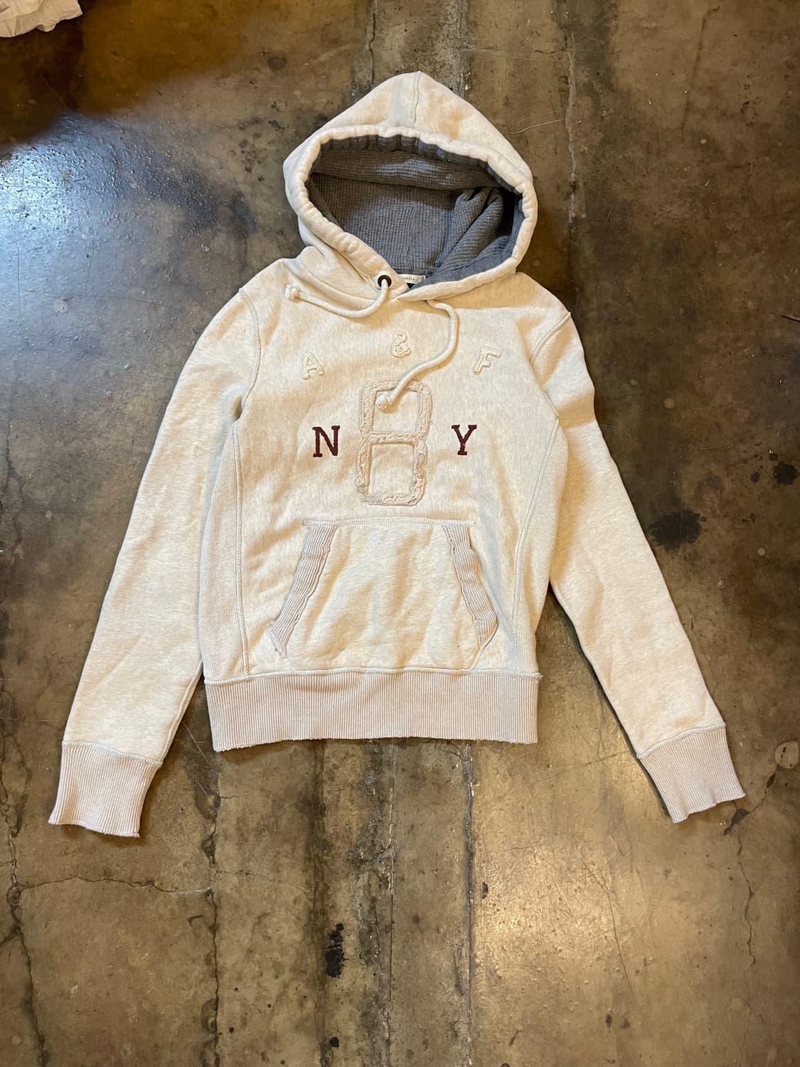 아베크롬비 & 피치 빈티지 후드티 맬란지 상품이미지1