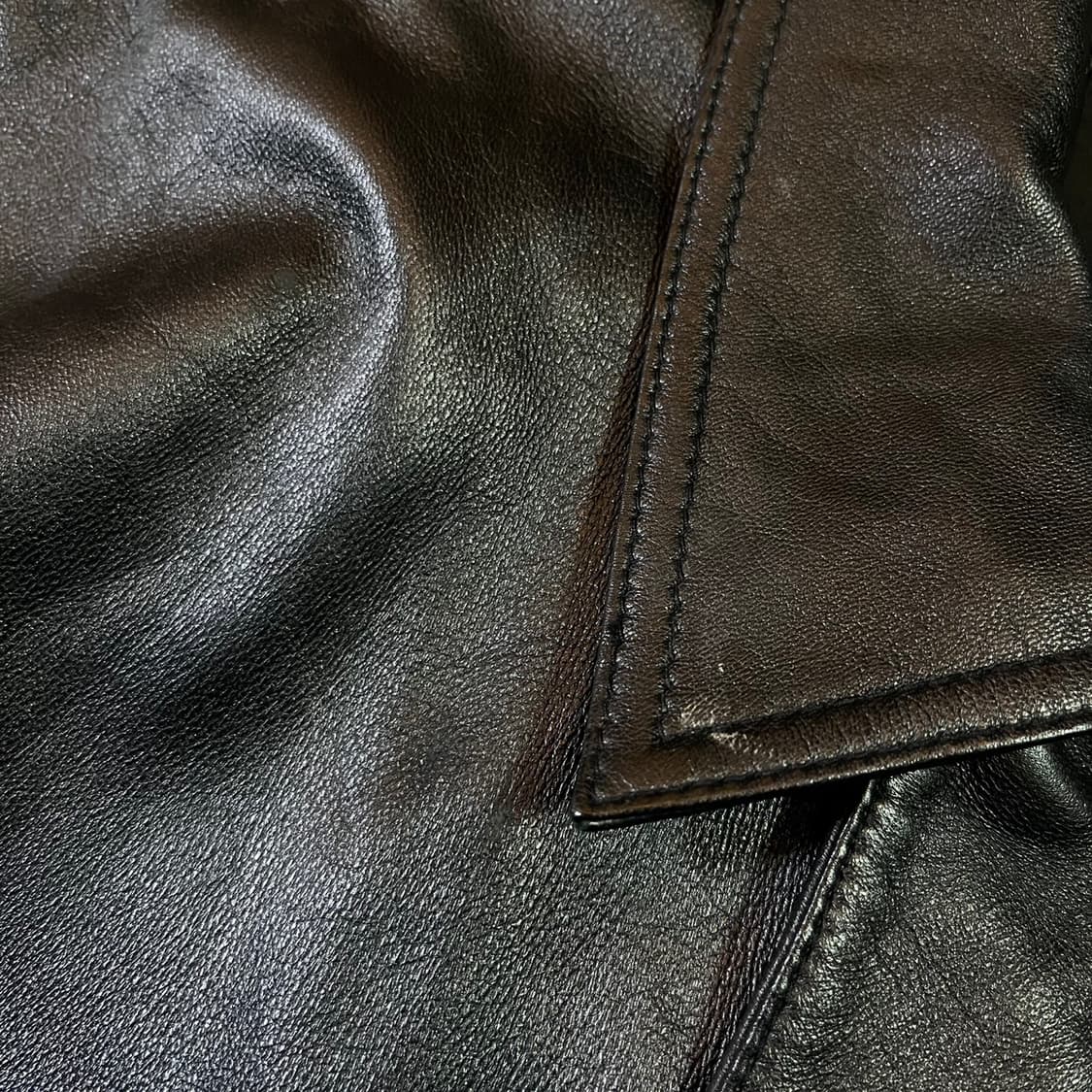 도프제이슨 램스킨 레더 블루종 자켓 상품이미지5