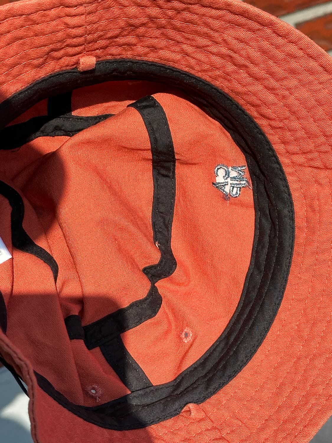 [M-L] 빈티지 주황 버킷햇 모자 상품이미지5