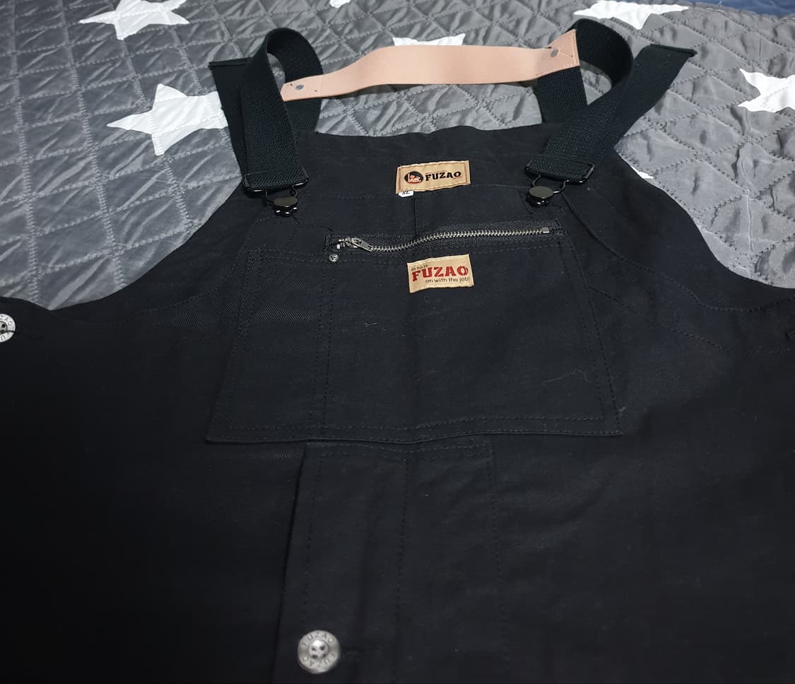 FUZAO 작업용 오버롤 점프수트 블랙 (XL) 상품이미지2