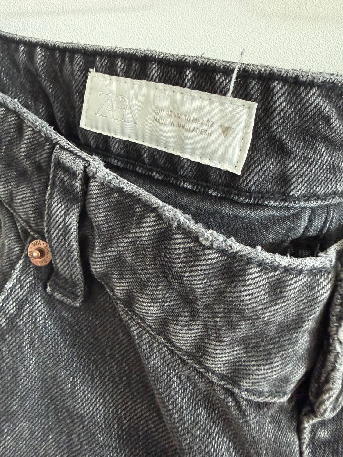 자라(ZARA) 블랙 데님 상품이미지4