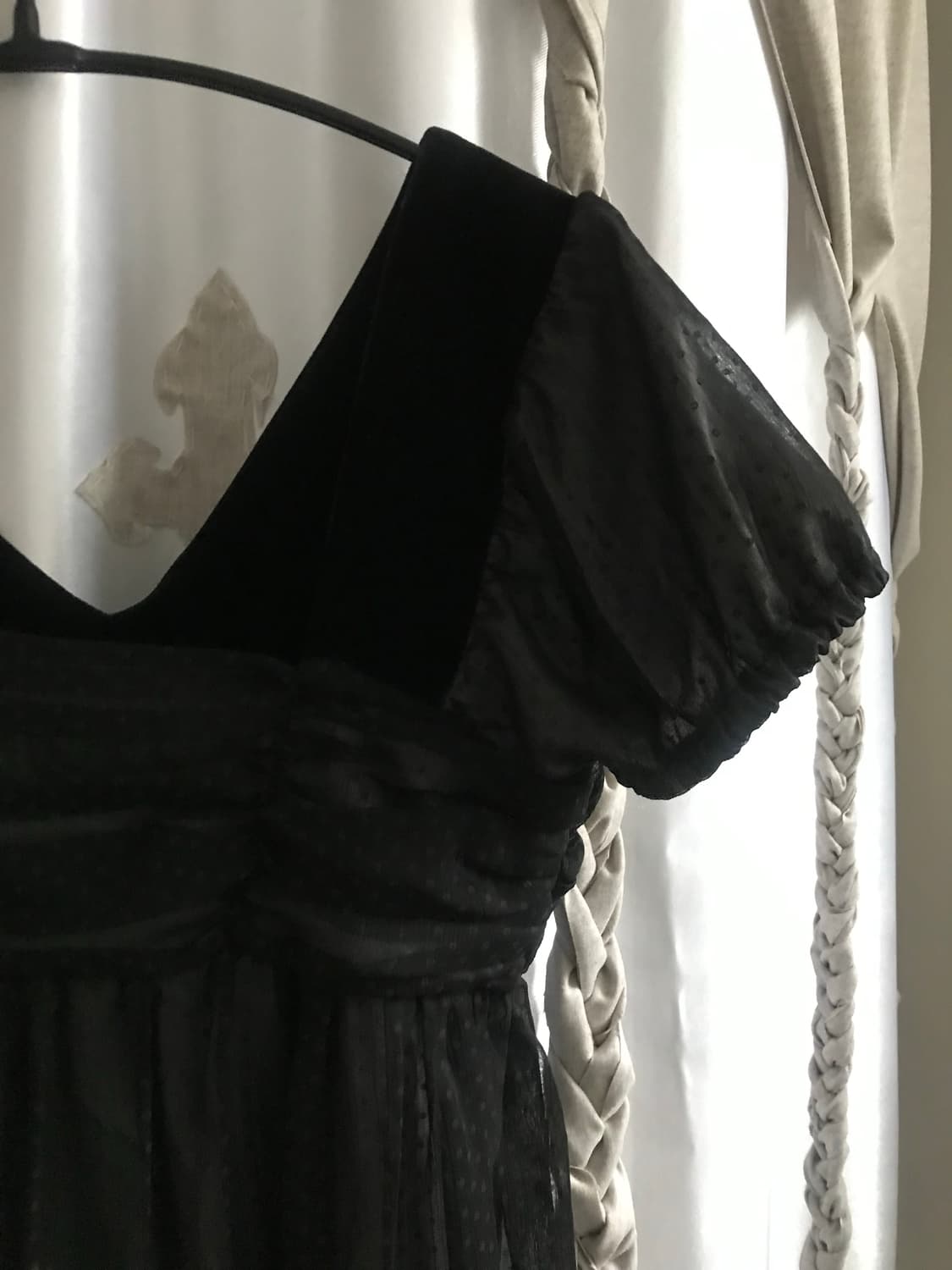 vintage velvet pattern one-piece 상품이미지9