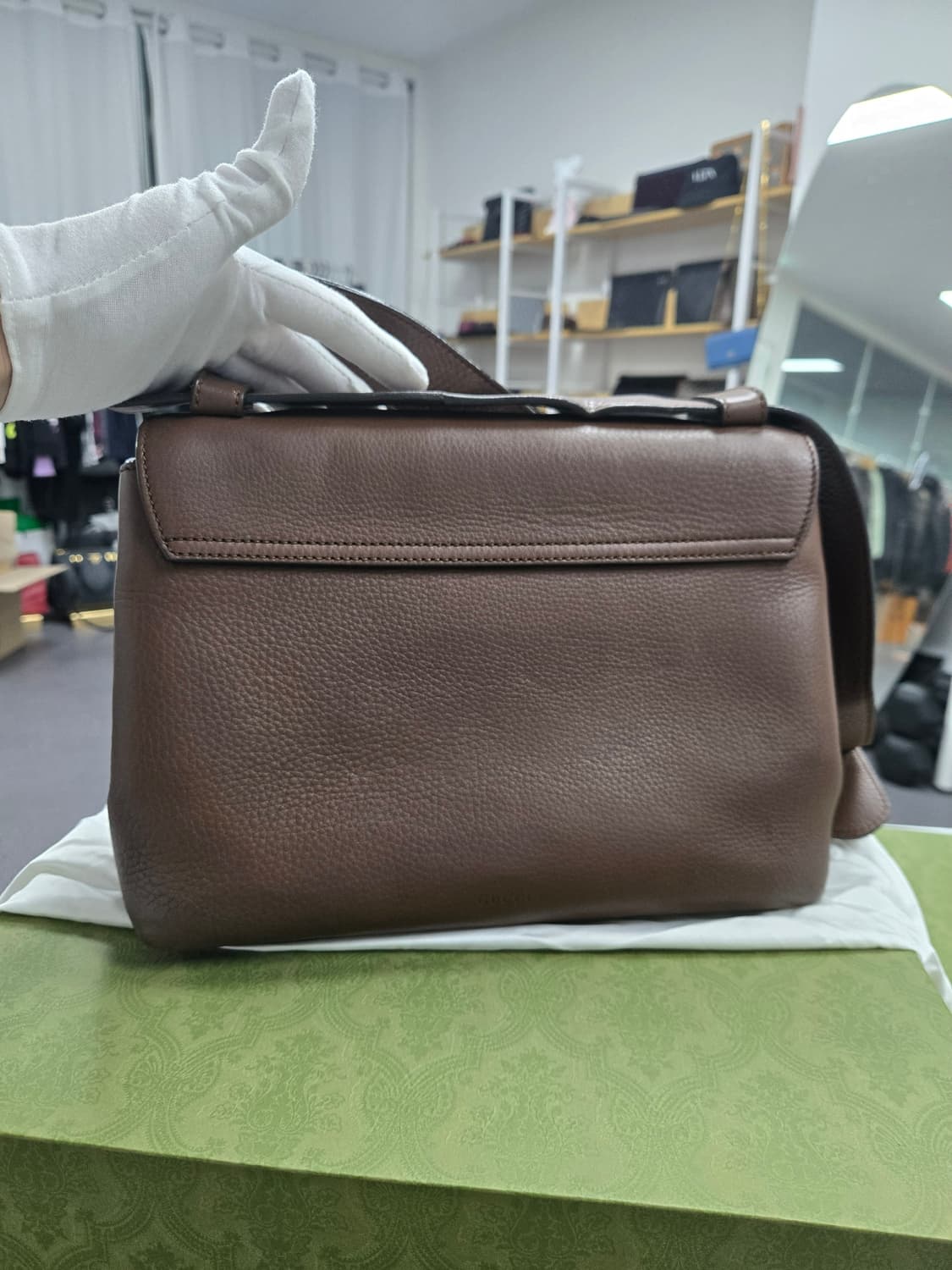 [A급컨디션] 구찌 마몬트 GG 브라운 숄더백 상품이미지2